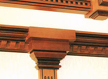 Деревянные элементы отделки стен и потолка